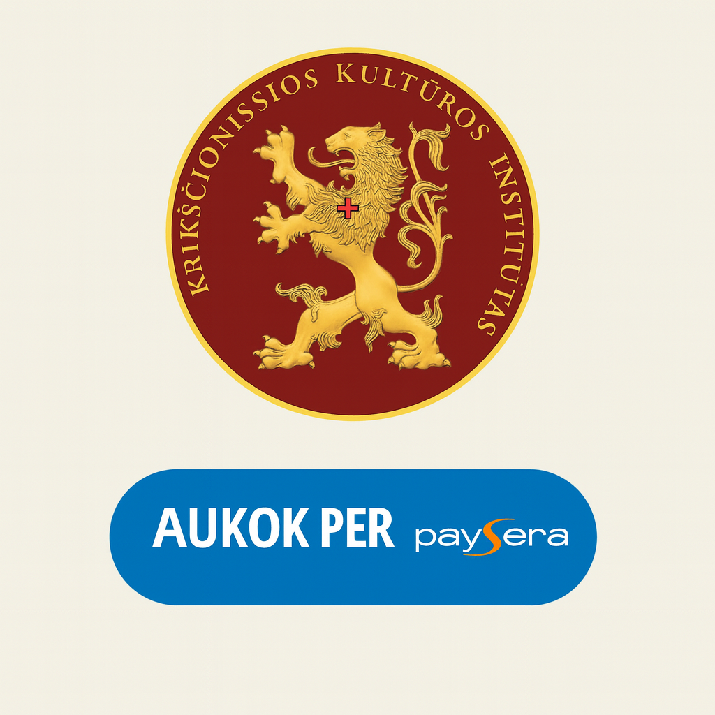 Auka VšĮ Krikščioniškosios kultūros instituto įstatyminiams tikslams